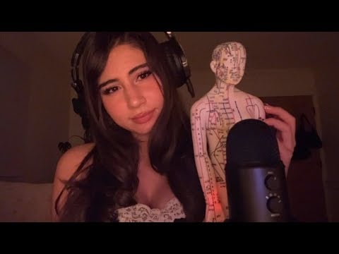 ASMR ~ Trying out acupuncture doll ( Super tingly I’m not lying i swear )