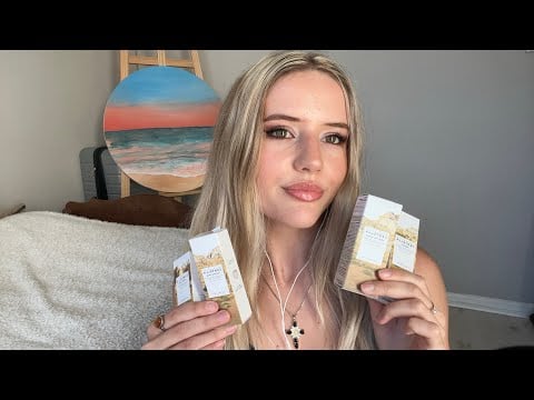 Asmr💓tingly korean skincare unboxing (crispy sounds and whispers)