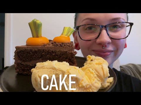 ASMR Lofi Eating Chocolate Cake & Ice Cream 🎂🍦