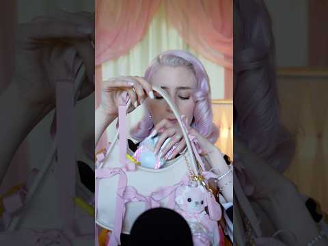 whats in my... whimsy bow charm bag ✧˖° 🦢 🎀 #asmr