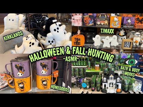 ASMR | Come Halloween & Fall Decor Hunting With Me 🍂🧡 (Fluffy Mic Whispered Voiceover)