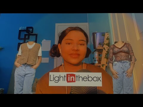 light in the box try on haul ASMR