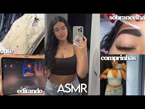 ASMR VLOG: UM DIA COMIGO 🧸💛 | comprinhas, rotina, fazendo a sobrancelha 