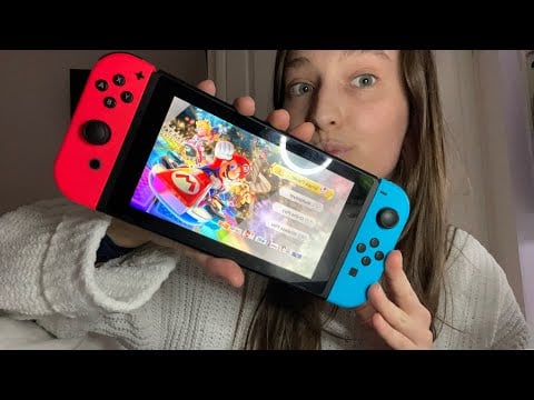 *lofi ASMR* playing Mario Kart on Switch🏎️🎮 (chaos), rambles & whispers