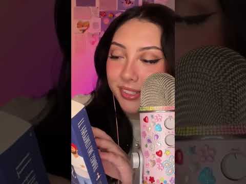 Book tapping & whispered reading #asmr #asmrshorts