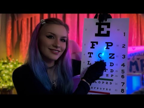 ASMR Eye Exam with Bright Lights