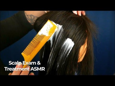 ASMR Scalp Exam & Treatment for Sleep 💤 Crisp Scalp Scratching, Crackly Shampoo Sounds