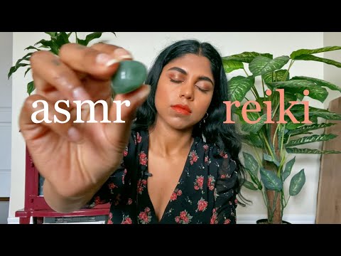 ASMR Reiki For Healing Heart Chakra | Grief & Heartbreak | Crystal Cleanse and Binaural Beats💚