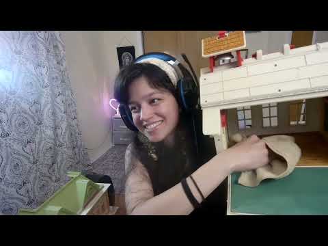 Lofi ASMR~ Cleaning a Vintage 1971 Schoolhouse Toy