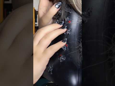 Nape Scratching 🐜 #asmr #satisfying #visualtingle #relax #tingles