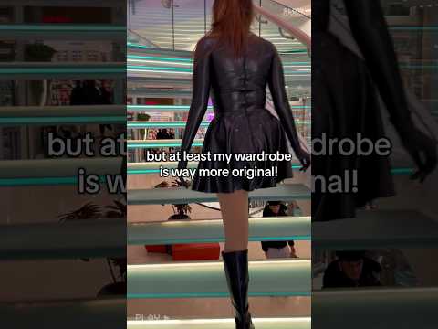 At least, I’m the girl who’s wearing a latex dress at the mall! #glovesinpublic #latexgloves