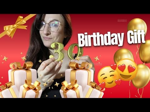 I MIEI REGALI DI COMPLEANNO ASMR 🎂🎂~ OnlyRED ASMR