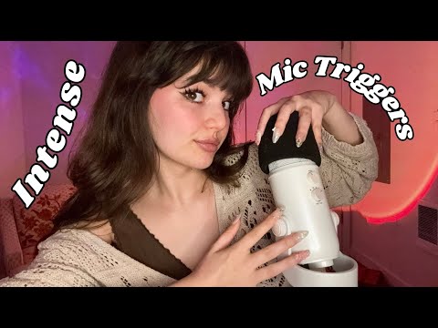 ASMR | Intense Fast Aggressive Mic Triggers (Mic Scratching, Pumping/Swirling, Gripping, Rubbing)