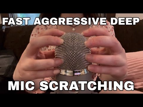 ASMR | ⚠️LOUD BARE Mic Scratching | Fast and Aggressive | No Talking