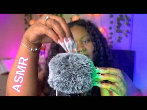 ASMR -💆🏽‍♀️💤TINGLY  PLUCKING &GUM CHEWING | MIC SCRATCHING for pureRELAXATION!