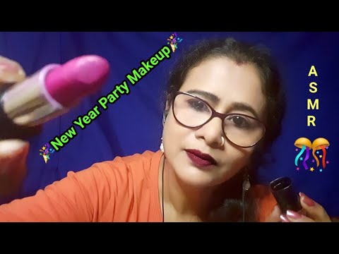 Asmr Doing Your Makeup For New Year Party ✨️🎉| Asmr Ghosal |asmr personal attention