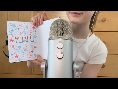 ASMR July Bullet Journal Spread 2024 🎆