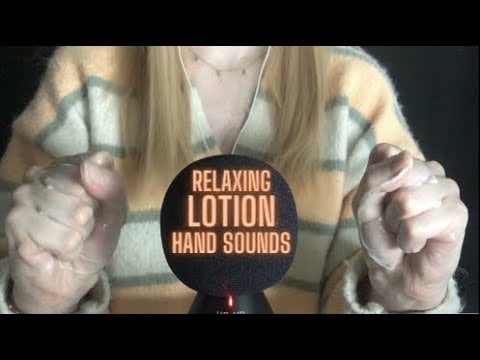 ASMR Relaxing Oil Gel Lotion Hand Sounds (No Talking)