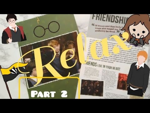 LOFI ASMR TRIGGERS ⚡HARRY POTTER⚡"FRIENDSHIP" STICKER PUZZLE ~Part 2~ (Ramble Whispering) #53