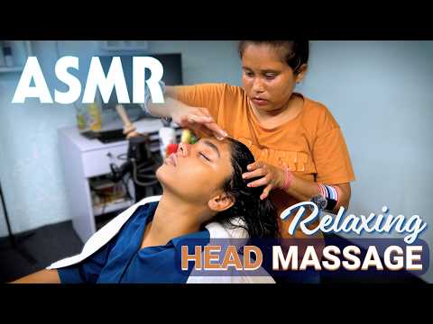 ASMR: Very Intense But Relaxing Indian Head Massage Masseuse Shin! No more Anxiety at night 😴 #asmr