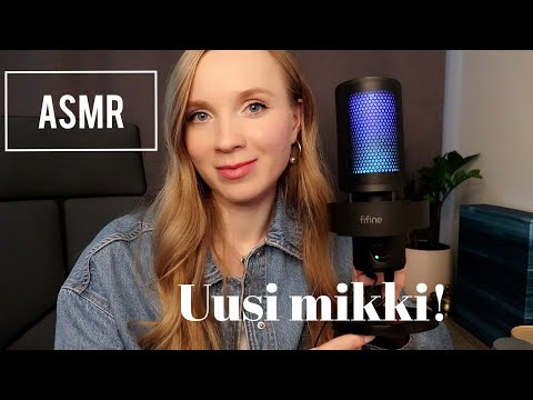 UUSI MIKROFONI! Testataan Fifine A9 🎙  ASMR SUOMI (Triggereitä, Naputtelu, Käsineet, Harjaus)💤ASMR