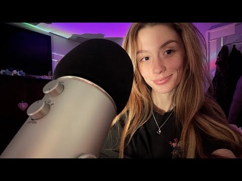 Clicky vs breathy trigger words 😜✌️🐯(up close whispering, random taps, mouth sounds)