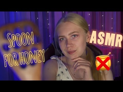 ASMR spoon for honey | no honey 🍯❌ | #asmrminuha #asmr