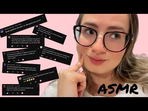 RESPONDENDO perguntas dos inscritos I ASMR caseirinho #asmr #respondendoinscritos