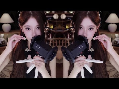 ASMR Mouth Sounds with Ear Cleaning | Relaxing Tingle Triggers for Sleep by EnQi ASMR | June 2025