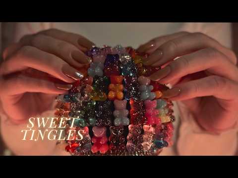ASMR Valentine Fake Treats💝 Sweet Texture Sounds🍫(No Talking, No Mouth Sounds)