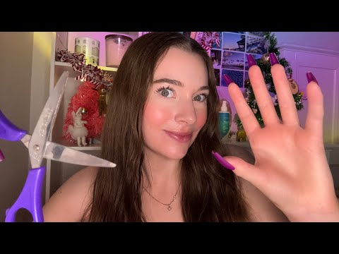 ASMR EXTREMELY Fast And Aggressive Hair Cut RP (Lint Roller, Scissor Sounds, Hair Brushing) ✂️