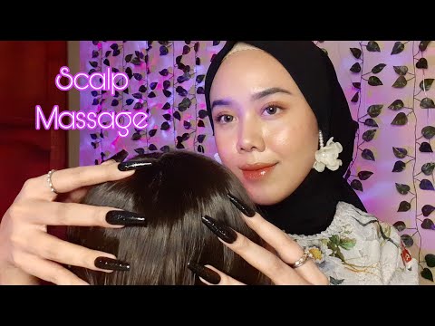 ASMR Scalp Massage & Hair Brushing | Scalp Scratching, Hair Play 💆🏼‍♂️💜