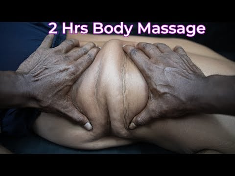 ASMR 2 Hrs Full Body Massage By Strong Wrist Barber | Body Massage And Foot Massage ASMR Live