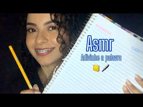 ASMR/ ADIVINHE A PALAVRA p.2- SONS DE ESCRITA, CADERNO..