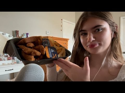 Eating zaxbys with you loves ASMR