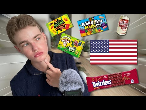 ASMR │ Finnish Guy Trying American Candy For The First Time🍬🇺🇸