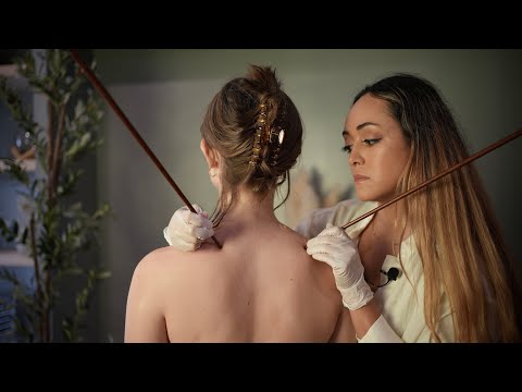 ASMR Posture Fixing Spine Exam, Adjustment & Massage | Soft Spoken 'Unintentional' Roleplay