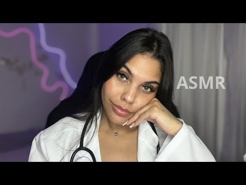 ASMR Médica Simpática Cuida de Você 👩🏻‍⚕️🩺 voz suave e cuidado pessoal
