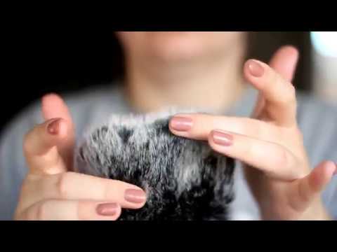 ASMR fluffy microphone touching & brushing *NO talking* (binaural)