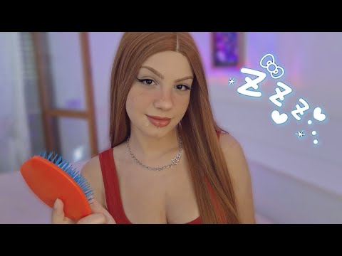 ASMR - PENTEANDO SEU CABELO ATÉ VOCÊ DORMIR