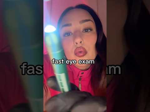 fast eye exam 👀🔦 #fastandaggressiveasmr #asmrsounds #fastasmr #asmr #fyp #eyeexam #lighttriggers