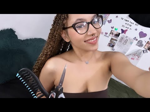 ASMR Roleplay Giving You A Long Overdue Haircut! 