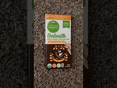 ASMR Tapping On Simple Truth Organic Oatmilk Non-Dairy Chocolate - Sea Salt & Caramel #ASMR #Shorts
