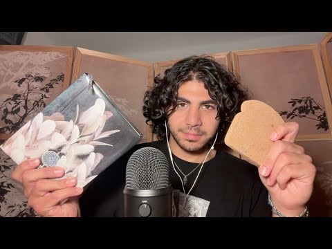 ASMR slow and gentle tapping and rambling (whispered)