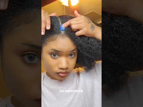 watch me do my hair 🫣 #shorts #naturalhair