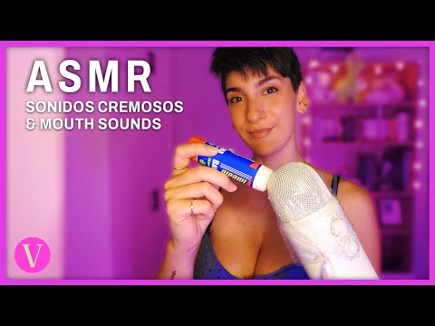 ASMR | Sonidos de CREMA y MOUTH SOUNDS | Cosquillas INTENSAS para DORMIR