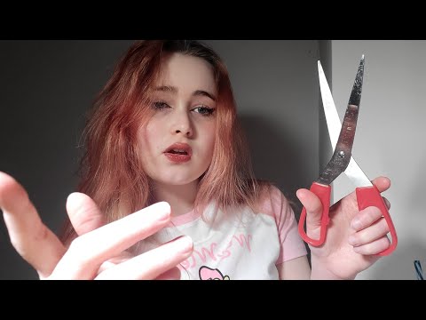 ASMR Friend Impulsively Cuts Your Hair (chaotic, personal attention, roleplay)