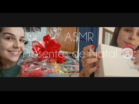 asmr presentes de Natal 🎅🏼🎄 sussurrando e conversando