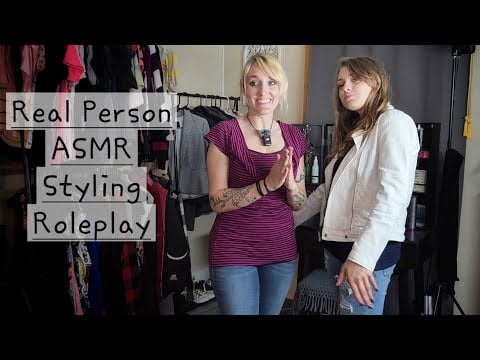 Real Person ASMR | Very Realistic Styling Roleplay | Bestie Shops in my Closet 👗