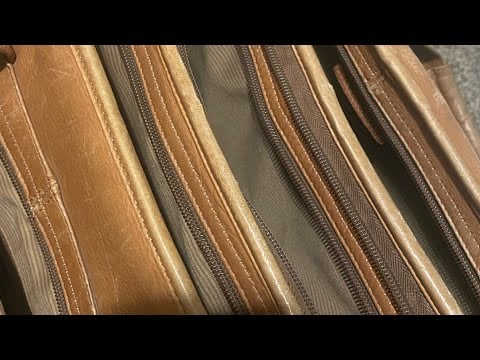 ASMR Leather Bag Full of Triggers